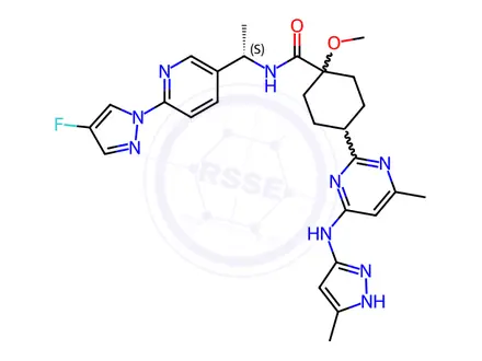 Chemical structure of Pralsetinib