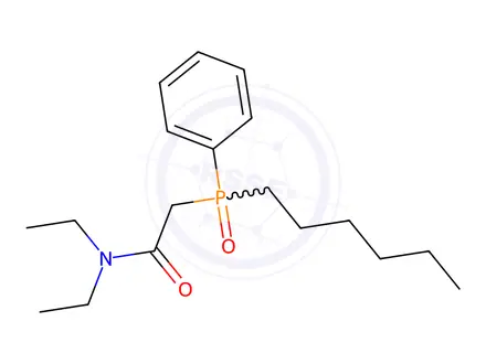 Chemical structure of N,N-Diethyl-2-(hexyl(phenyl)phosphoryl)acetamide