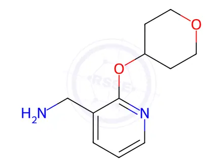 Chemical structure of (2-((Tetrahydro-2H-Pyran-4-Yl)Oxy)Pyridin-3-Yl)Methana