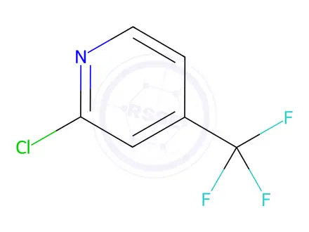 Chemical structure of 2-Chloro-4-(trifluoromethyl)pyridine