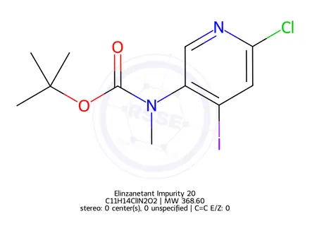 Chemical structure of tert-butyl (6-chloro-4-iodopyridin-3-yl)(methyl)carbamate