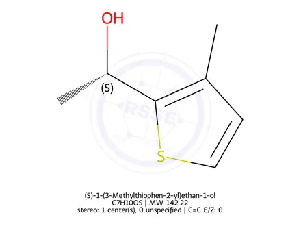 Chemical structure of (S)-1-(3-Methylthiophen-2-yl)ethan-1-ol