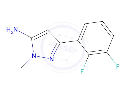Chemical structure of 3-(2,3-Difluorophenyl)-1-methyl-1h-pyrazol-5-amine