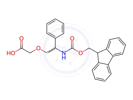 Chemical structure of N-Fmoc-2-(2-amino-2-phenylethoxy)acetic acid