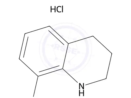 Chemical structure of 8-Fluoro-1,2,3,4-tetrahydroquinoline hydrochloride