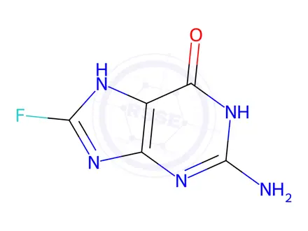 Chemical structure of 8-Flouro Guanine