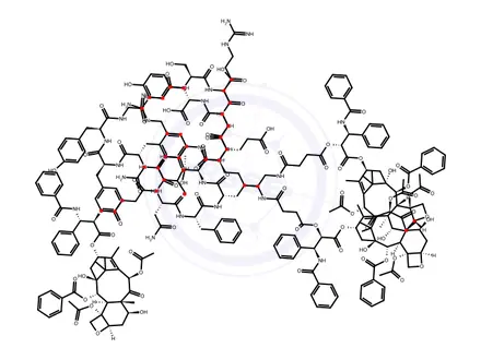 Chemical structure of Paclitaxel trevatide