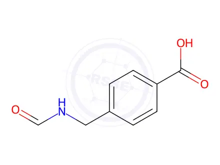Chemical structure of 4-(Formamidomethyl)benzoic acid