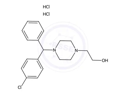 Chemical structure of Cetirizine Hydrochloride Impurity 15 (Cetirizine Dihydrochloride EP Impurity G Dihydrochloride) (Mixture of Enantiomers)