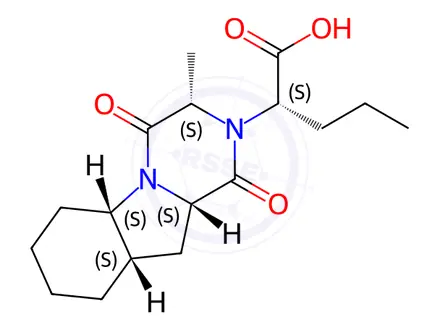 Chemical structure of Perindopril EP Impurity C (Perindopril USP Related Compound C, Perindoprilat Lactam A)