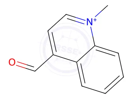 Chemical structure of QUINOLINIUM,4-FORMYL-1-METHYL-,SALTWITH4-METHYLBENZENESULFONICACID(1:1)