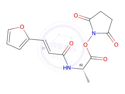 Chemical structure of FA-Ala-OSu (M-1345.0001)