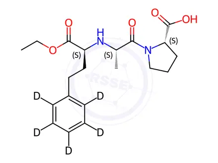 Chemical structure of Enalapril-d5