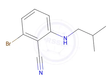 Chemical structure of 2-Bromo-6-(isobutylamino)benzonitrile