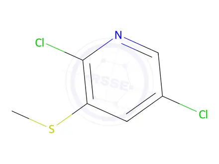 Chemical structure of 2,5-Dichloro-3-(methylthio)pyridine