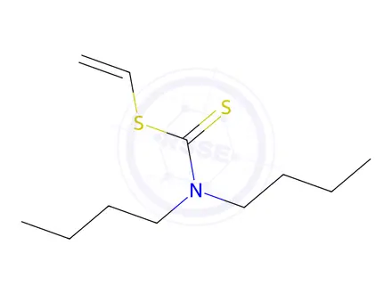 Chemical structure of N,N-Di(butyl)dithiocarbamic acid vinyl ester