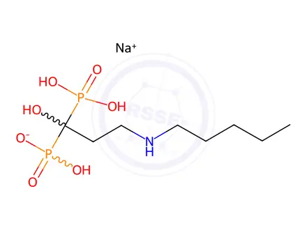 Chemical structure of N-Desmethyl Ibandronate Sodium