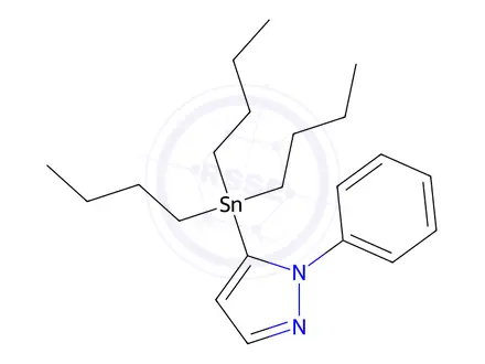 Chemical structure of Tributyl(1-phenyl-5-pyrazolyl)tin