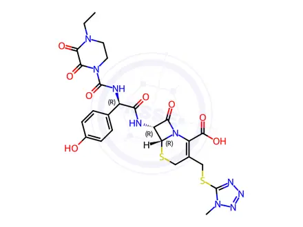 Chemical structure of Cefoperazone