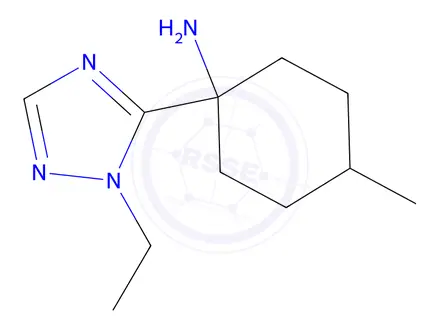 Chemical structure of 1-(1-Ethyl-1h-1,2,4-triazol-5-yl)-4-methylcyclohexan-1-amine