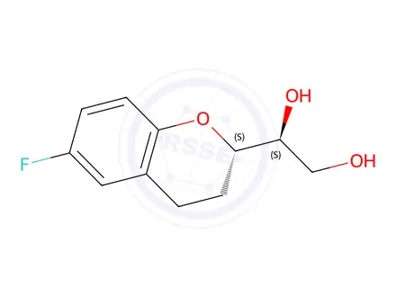 Chemical structure of (1’S,2S)-2-(1’,2’-Dihydroxyethyl)-6-fluorochromane
