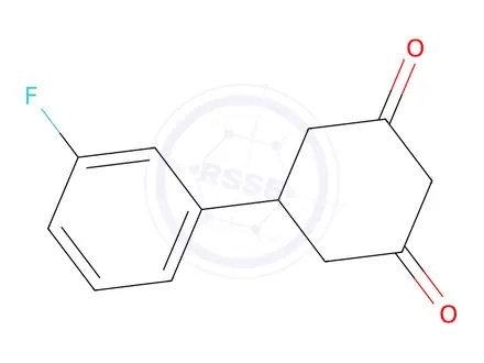 Chemical structure of 5-(3-Fluorophenyl)cyclohexane-1,3-dione