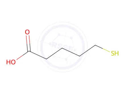 Chemical structure of 5-Mercaptovaleric Acid
