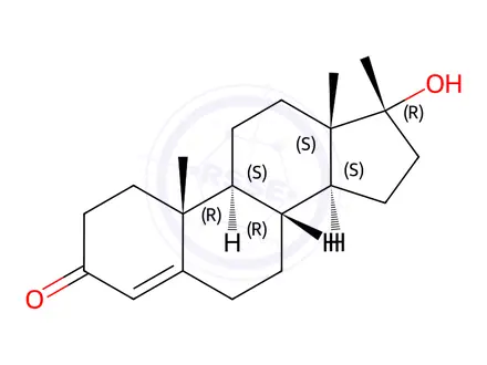 Chemical structure of 17β-Methyl epi-Testosterone
