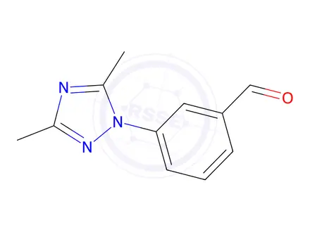 Chemical structure of 3-(3,5-Dimethyl-1h-1,2,4-triazol-1-yl)benzaldehyde