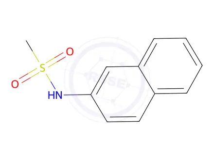 Chemical structure of Methanesulfonamide,N-2-naphthalenyl-