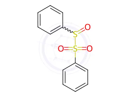 Chemical structure of Benzene, [(phenylsulfinyl)sulfonyl]-