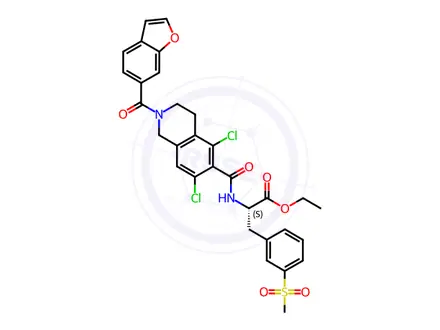 Chemical structure of Lifitegrast Ethyl Ester Impurity