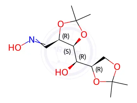 Chemical structure of 2-O,3-O:5-O,6-O-Diisopropylidene-D-mannose oxime