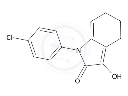 Chemical structure of 1-(4-Chlorophenyl)-3-hydroxy-1,4,5,6-tetrahydro-2H-indol-2-one