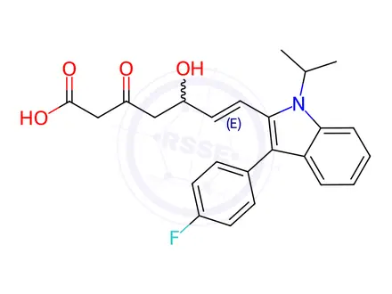 Chemical structure of Fluvastatin Sodium Impurity 8 Monomer (Mixture of E/Z-isomers)