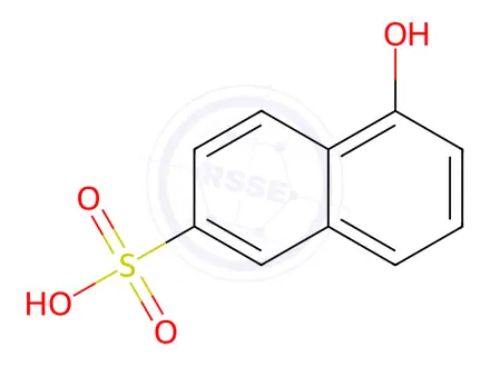 Chemical structure of 2-Naphthalenesulfonic acid, 5-hydroxy-