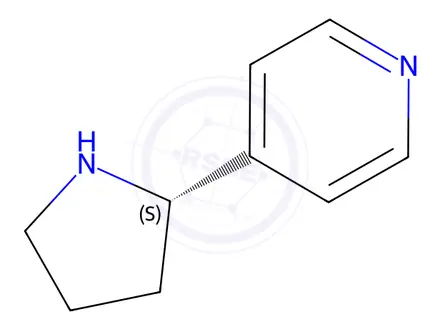 Chemical structure of (S)-4-(Pyrrolidin-2-yl)pyridine