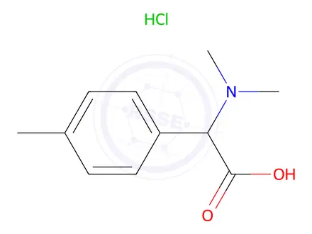 Chemical structure of 2-(Dimethylamino)-2-(p-tolyl)acetic acid hydrochloride