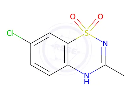 Chemical structure of Diazoxide