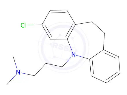 Chemical structure of Clomipramine