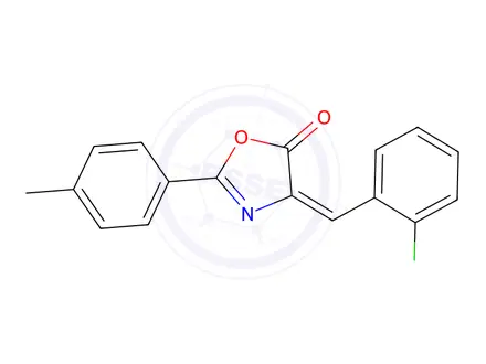 Chemical structure of 4-(2-Chlorobenzylidene)-2-(p-tolyl)oxazol-5(4H)-one