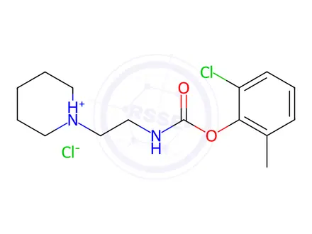 Chemical structure of N-(2-PIPERIDINOETHYL)CARBAMIC ACID, 6-CHLORO-o-TOLYL ESTER, HYDROCHLORIDE