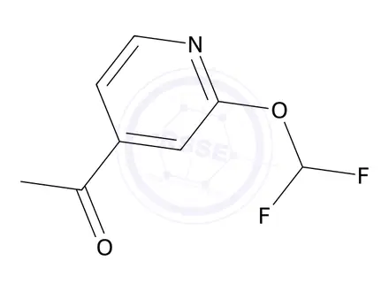Chemical structure of 1-(2-(Difluoromethoxy)pyridin-4-yl)ethanone