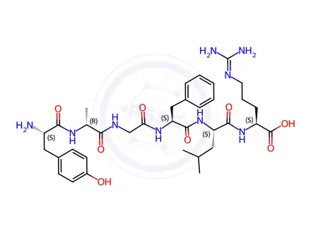 Chemical structure of DALARGIN