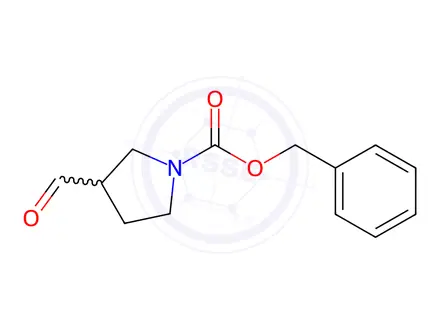 Chemical structure of Benzyl 3-Formylpyrrolidine-1-carboxylate