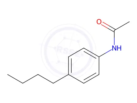 Chemical structure of N-(4-Butylphenyl)acetamide