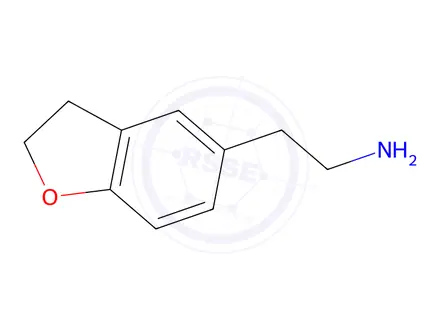 Chemical structure of 2-(2,3-dihydro-1-benzofuran-5-yl)ethan-1-amine