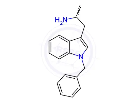Chemical structure of 1-(1-Benzyl-1H-indol-3-yl)propan-2-amine