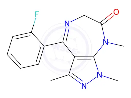Chemical structure of Zolazepam