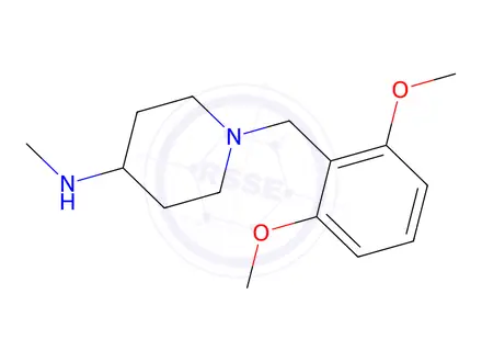 Chemical structure of 1-(2,6-DIMETHOXYBENZYL)-N-METHYLPIPERIDINE-4-AMINE